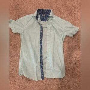 NEW light green button down